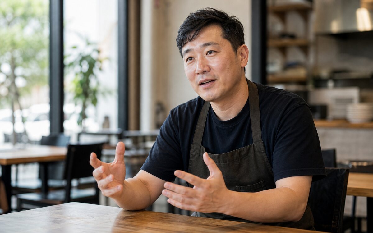 다낭 한인 매장 업주 인터뷰 분위기의 사진